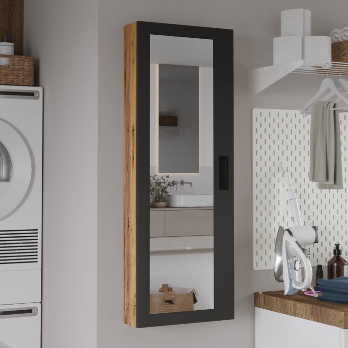 Hanah Home Estantería de Baño Pino Atlantik y Antracita Hanah Home Estantería de Baño Pino Atlantik y Antracita